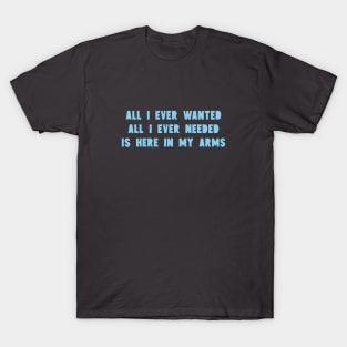 All I Ever Wanted, blue T-Shirt